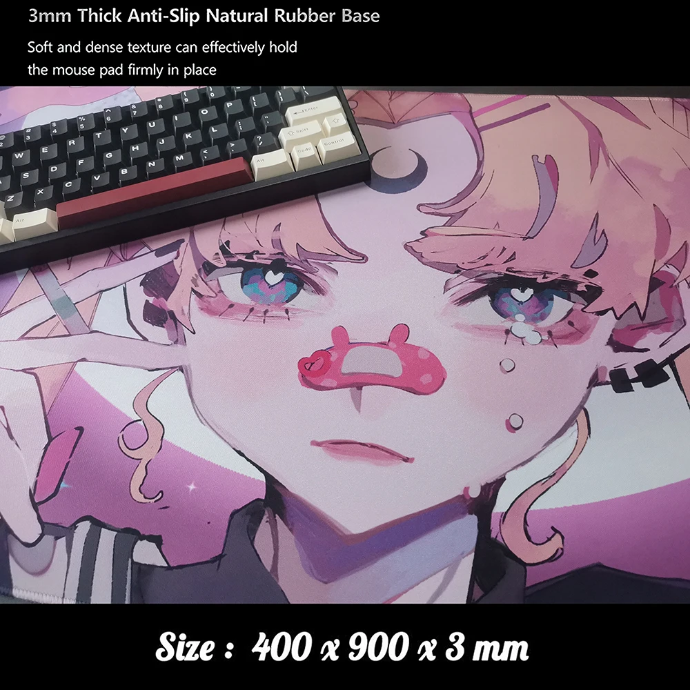 Anime Girl Mouse Pad Kawaii Mousepad Gaming Speed Keyboard Pads Large Gamer Mouse Mat Rubber Desk Mat 100x50cm HD Print Carpet gaming mousepad,mouse pad,computer desk mat