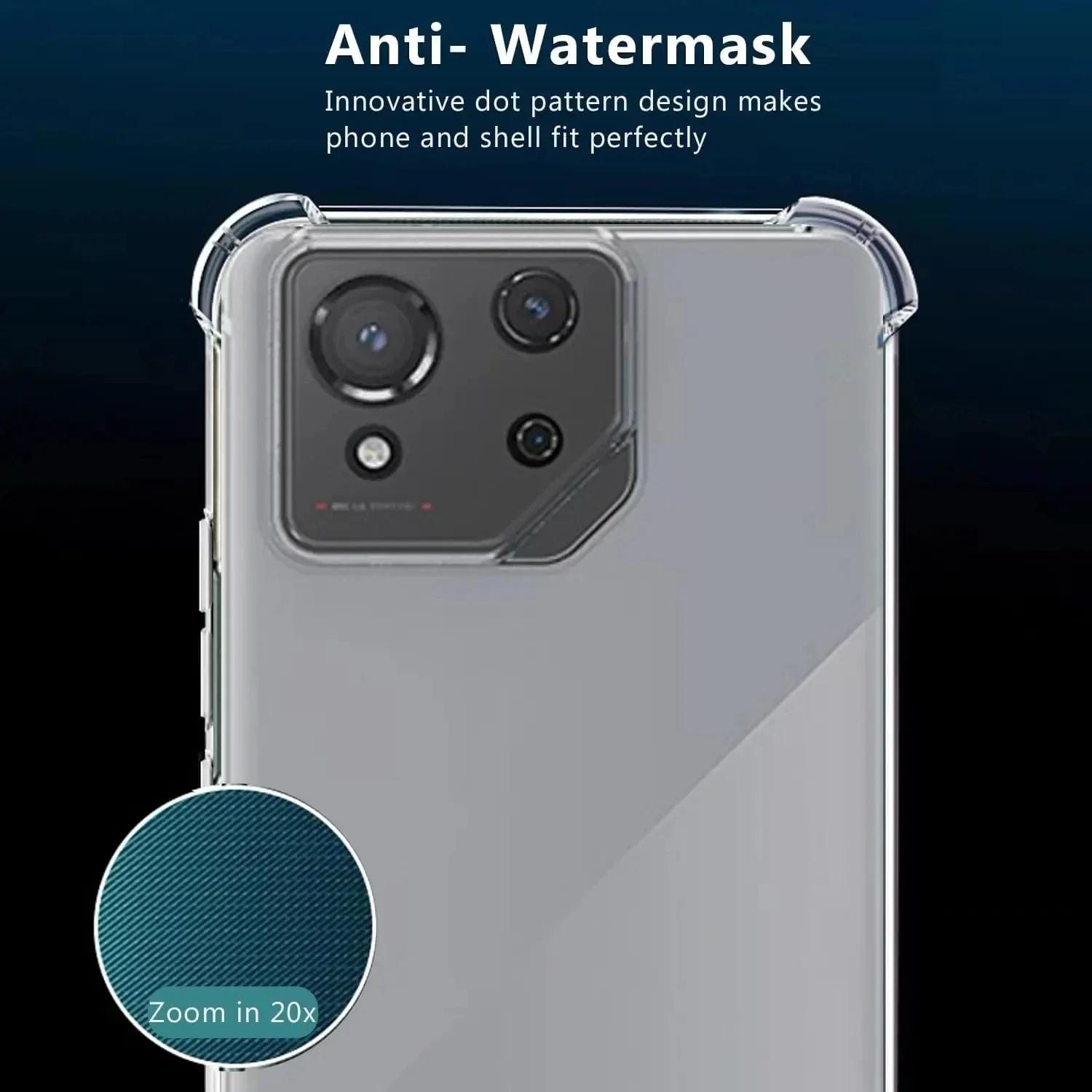 Soft TPU Transparent Phone Case, Protective Airbag Shockproof Cover