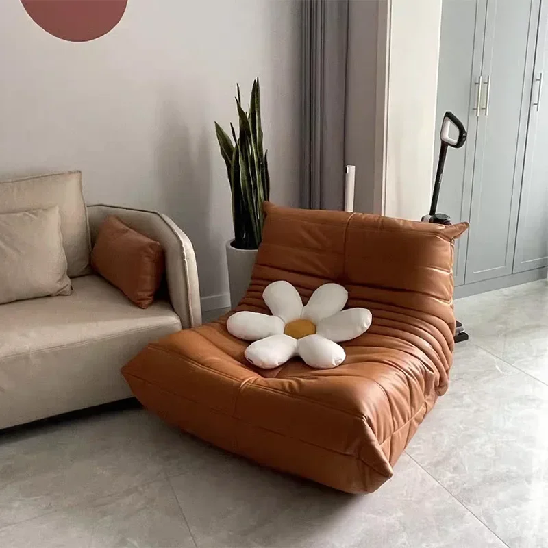 Caterpillar Sofa Simple Tatami Single Sofa Casual Lazy Living Room Recliner Celebrity Balcony Rocking Chair Furniture