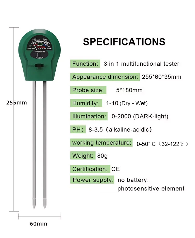 3-in-1 soil tester Sc6857bdd91934a618e28afc71f7a50c2z