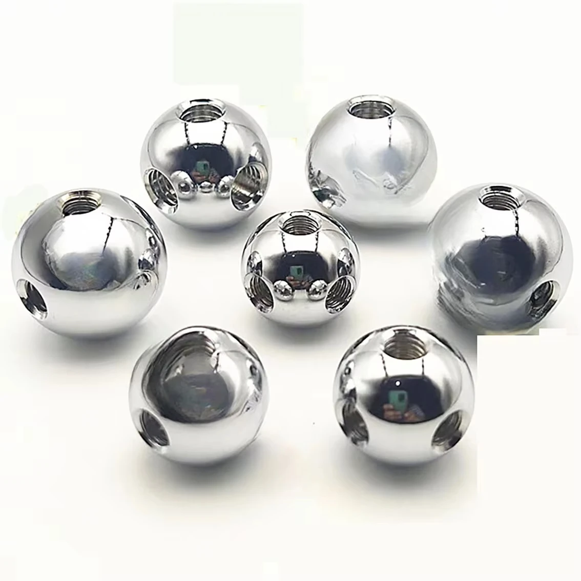 가구 디스플레이 캐비닛 브래킷, 직경 20mm, 25mm, 6 홀 태핑 스레드 볼, M6/M8 스레드 티, 3 면 연결 볼