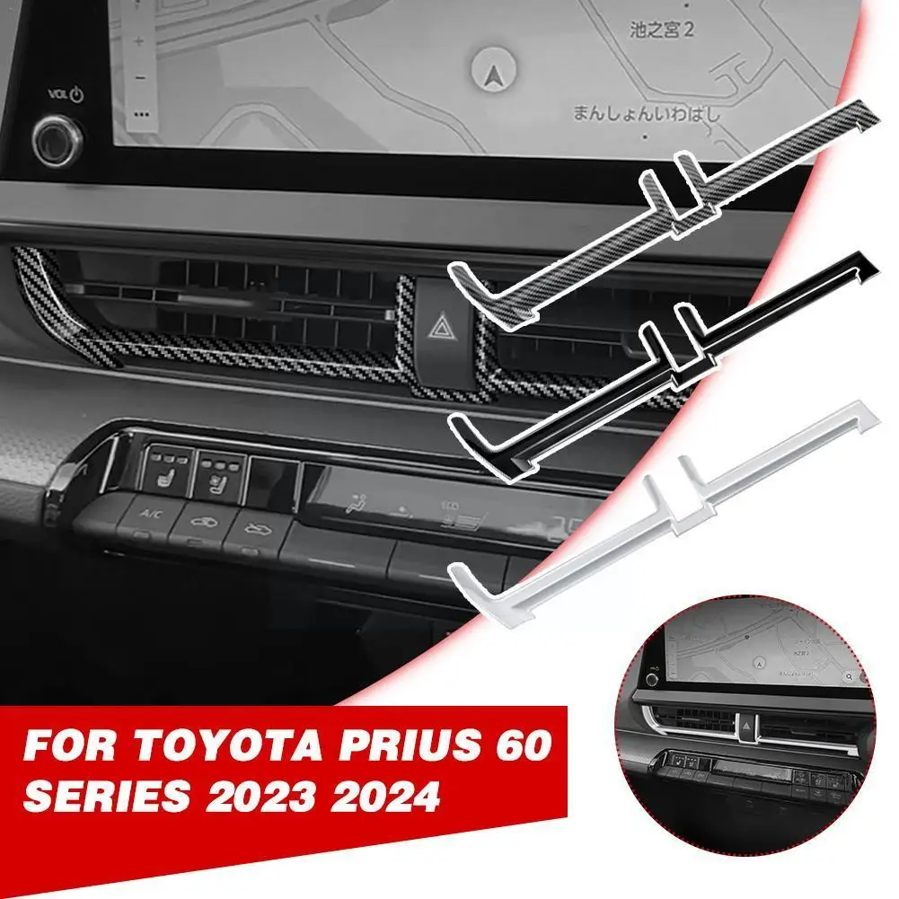 

for Toyota Prius 60 Series 2023 2024 front dashboard center air conditions outlet cover middle AC vent cover sticker acces B2Z1