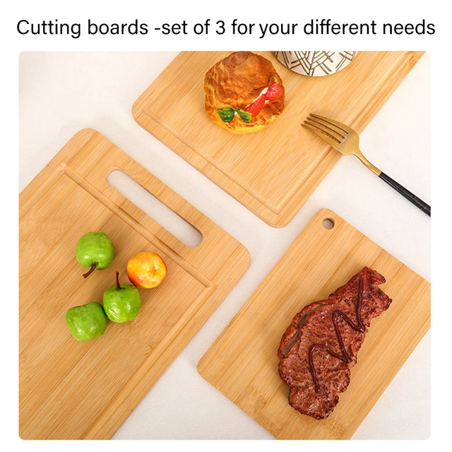 Bamboo Cutting Board Set  Chopping Blocks - Bamboo Cutting Board Set  Kitchen - Aliexpress