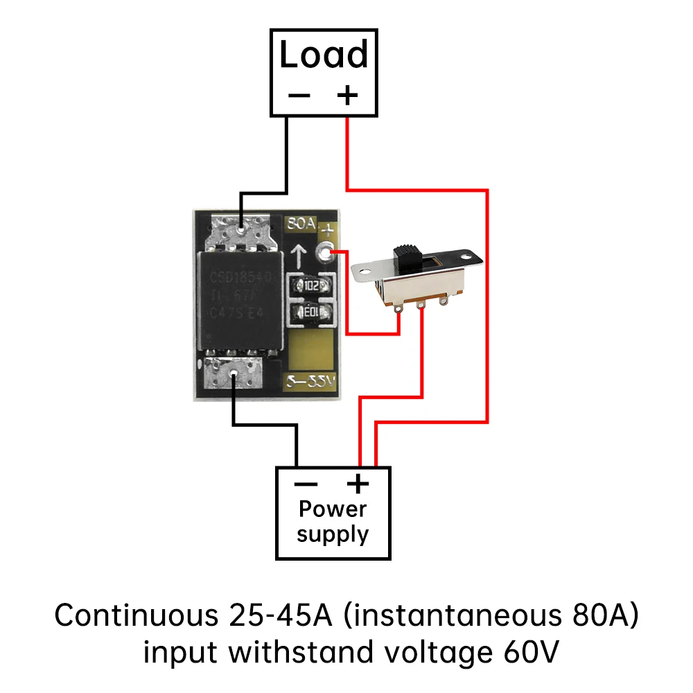 전자 DIY 프로젝트를 위한 고전류 MOSFET 트리거 스위치 모듈 40A-300A PWM 제어
