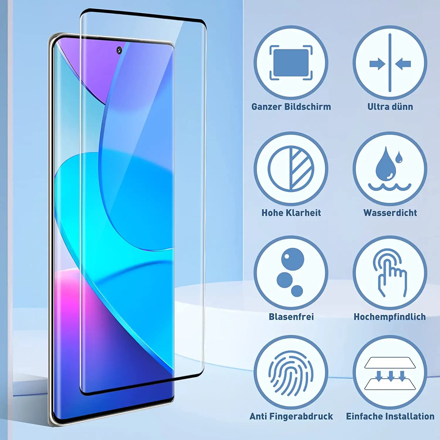 Huawei Honor Magic 5 6 Lite Honor 90 70 50 60 용 강화 유리, 곡선 스크래치 방지 스크린 보호대 유리, 2 개, 4 개
