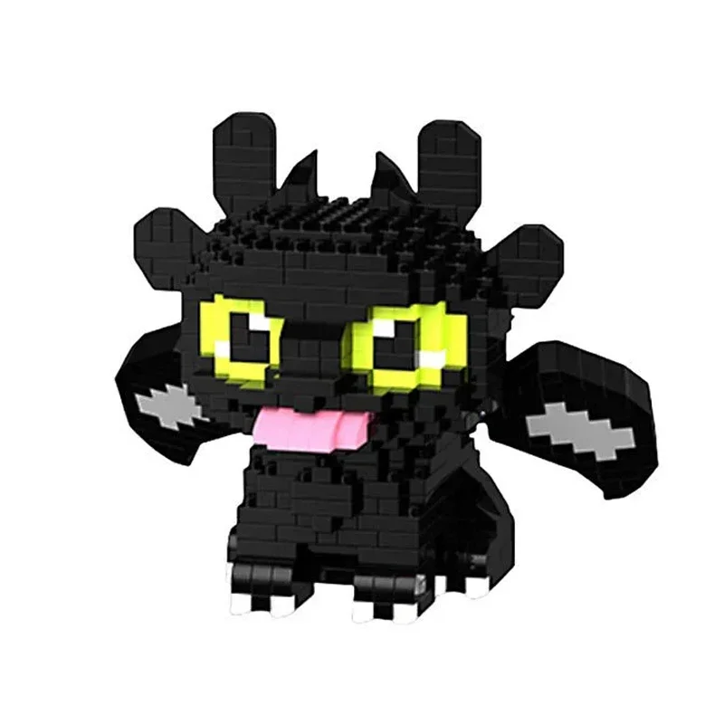 Neue Verkaufsschlager Bausteine Tiere Spielzeug Cartoon Drachen Micro-Bausteine Actionfiguren Halloween Spielzeug Geschenke Dekorationen – Detail 2