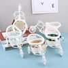 1Pc Cute DIY Handmade Mini Ornament Basket Creative Tricycle Rattan Ornament Basket Birthday Wedding Party Gift Box Basket 4