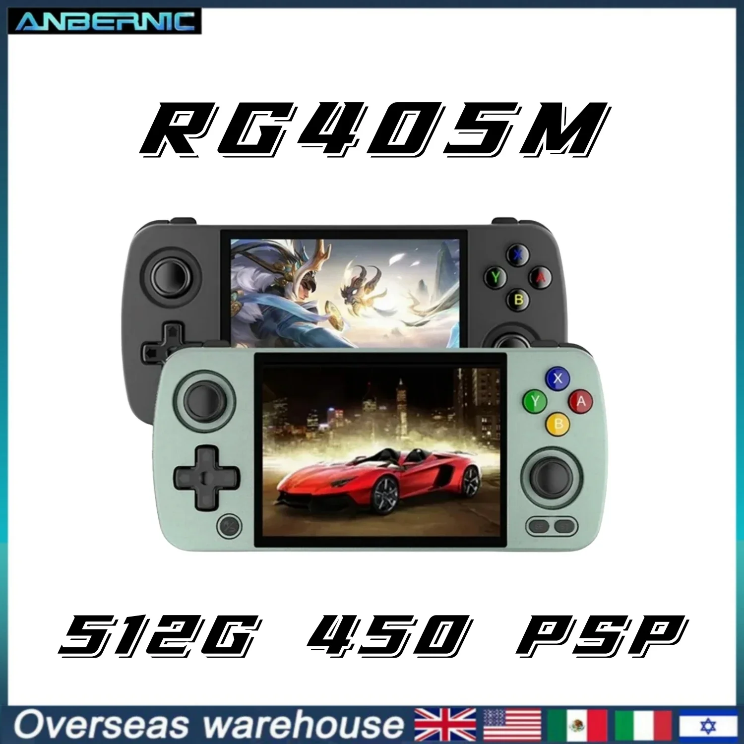 

Anbernic -rg405M rg405V portable retro handheld video game super console PSP PS2 gaming Android12 mini game stick