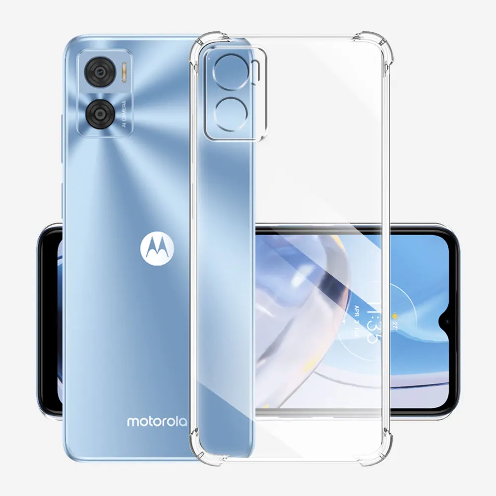 Custodia Antiurto Per Motorola Moto E22 Custodie Morbide Trasparenti In Silicone Per Moto E22I Cover Trasparente Per Moto E22 E 22I Funda Coque