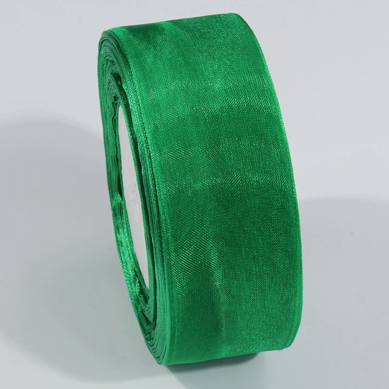 10 Meters Organza Ribbon Gift Wrapping Decoration Christmas Silk Ribbons 6/10/15/20/25/40/50mm Nylon organza ribbon