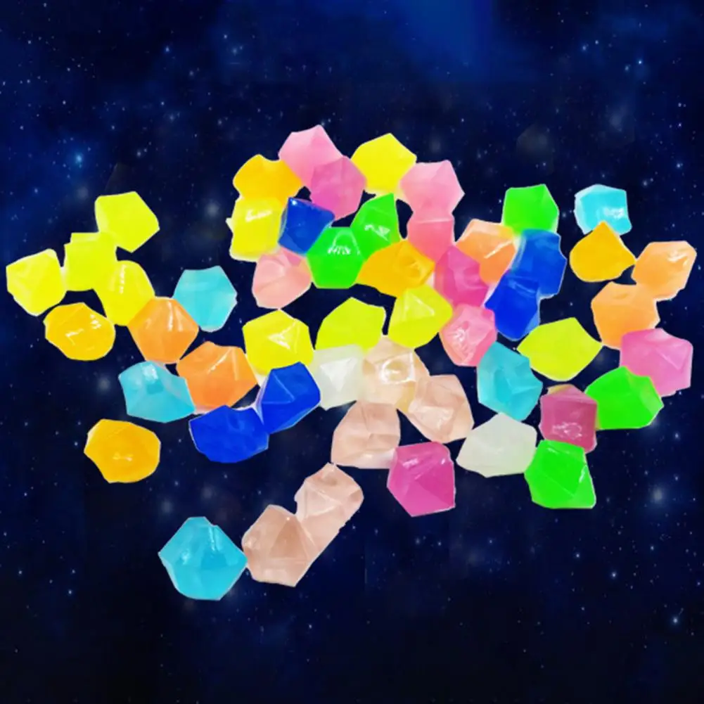 

100Pcs Safe Glowing Small Pot Plant Pebbles Stones Decorative Pebbles Reusable Aquarium Landscaping