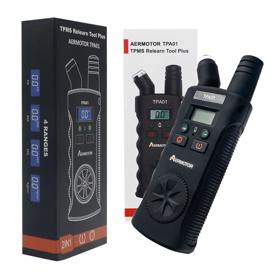 Dioche outil de réapprentissage TPMS 2 en 1 TPA01 TPMS Outil de réapprentissage Jauge de