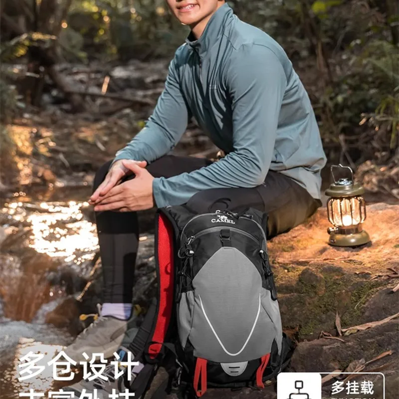 GOLDEN CAMEL 하이킹 배낭 남성 여성 등산 가방 남성용 스포츠 책가방 크로스 컨트리 러닝 사이클링 야외 여행