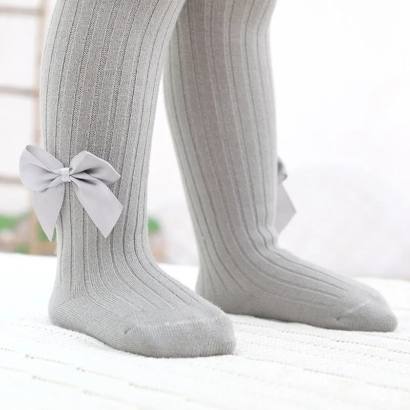Girls Tights Winter Pantyhose Baby Infant Child Thick Warm Stockings Bowknet Kids Tights Baby Panty Maillot Bow Classic