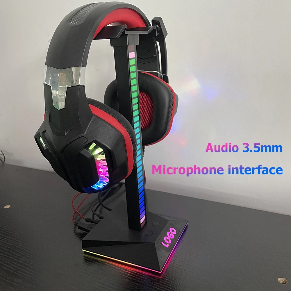 New Bee Soporte Auriculares RGB, Soporte Cascos Gaming para Videojuegos,  Accesorio LED con 7 Modos de iluminación, Base de Goma Antideslizante, para  PC Gamer, Auriculares Gaming, Negro : : Videojuegos