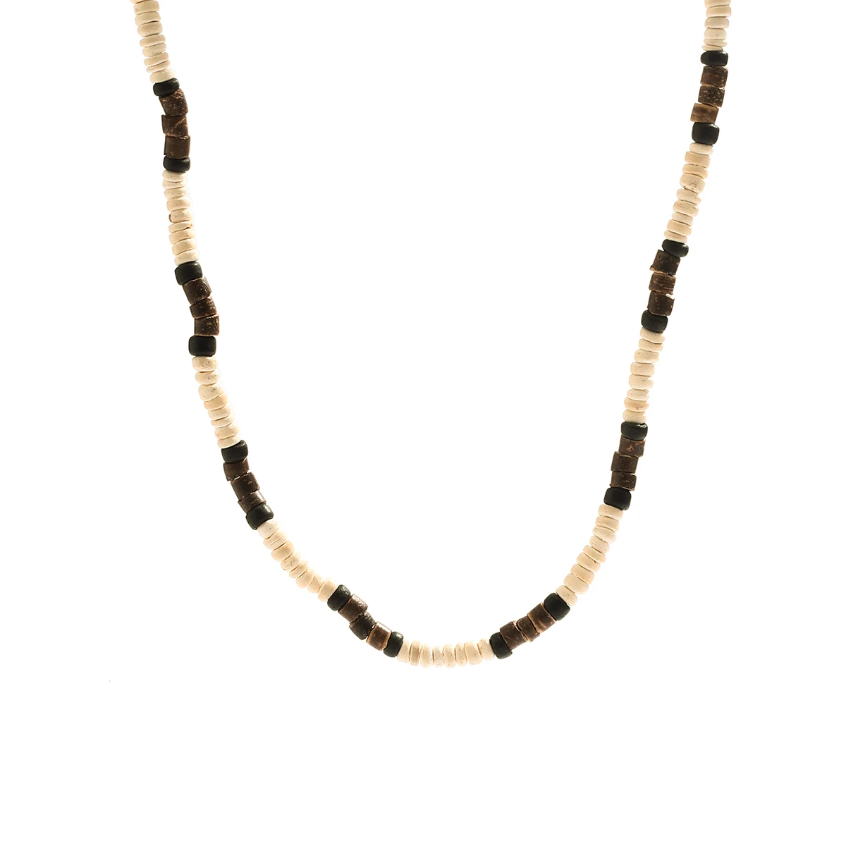 Collana da surfista per uomini heishis e occhio di tigre