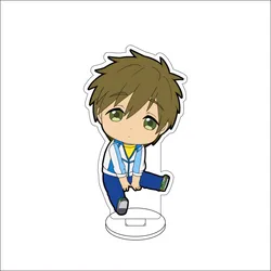 10cm Anime Free! Character Acrylic Figure Stand - Cute Gift Ornament - 10CM (8)