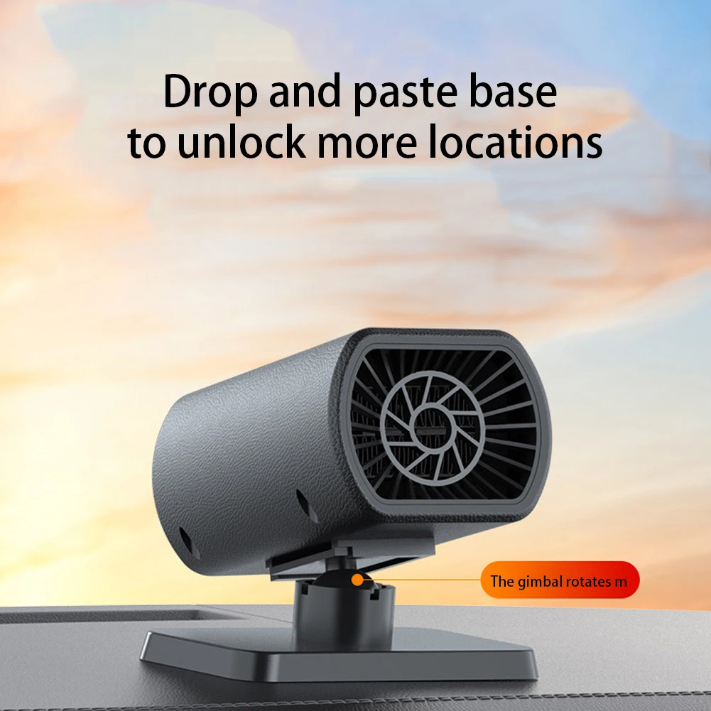 12V 200W Car Heater Demister 2-IN-1 Universal Electric Cooling Heating Fan Adjustable Windshield Defroster Defogging Demister