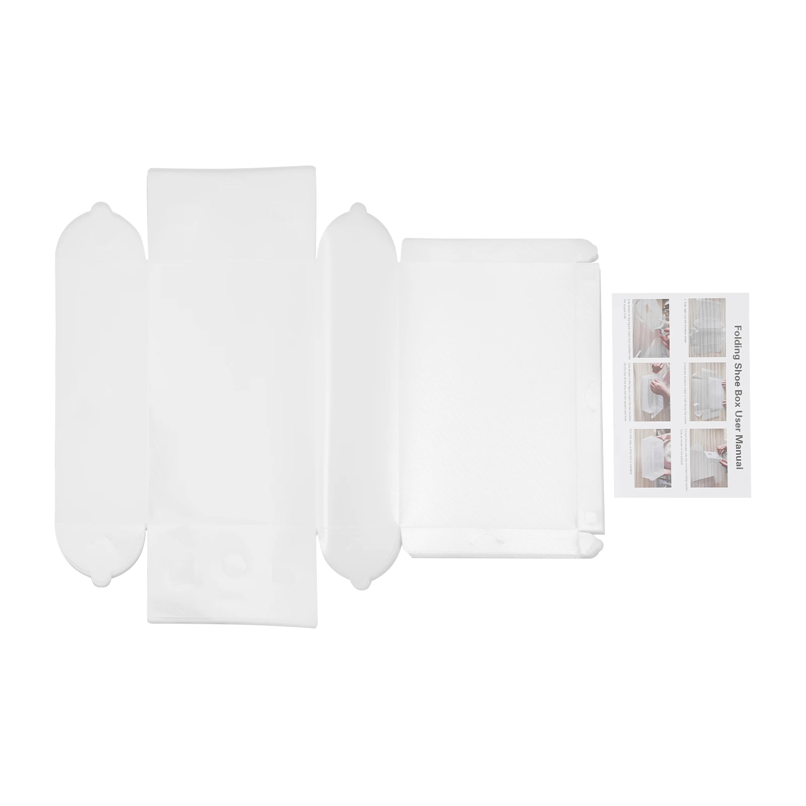 20 Stück Verstärkte Schuhaufbewahrungsboxen für Zuhause - Weiß Transparent Staub-/Feuchtigkeitsbeständig Faltbar Stapelbar für Schuhe/Socken/Unterwäsche – Detail 3