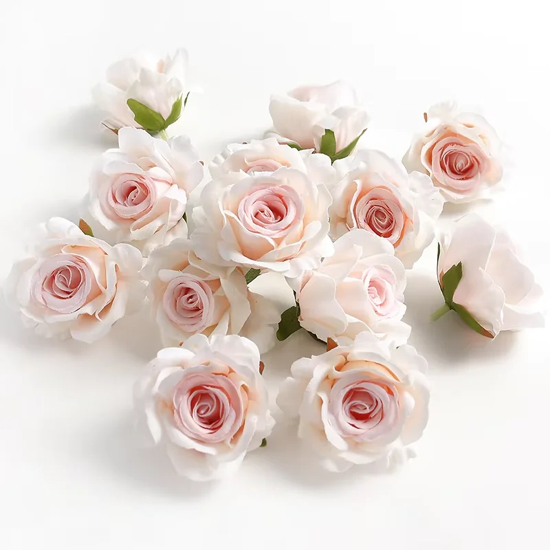 5/10Pcs 6cm Seide Rose Künstliche Blume Kopf Scrapbooking Hause Hochzeit Wand Dekoration Weihnachten DIY Kranz Candy box Kuchen Dekor – Detail 6