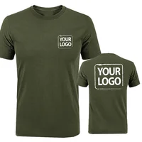 T-shirts imprimés en coton personnalisés hommes mode votre Logo t-shirt femmes personnalité décontracté Streetwear t-shirt personnalisé hauts 2