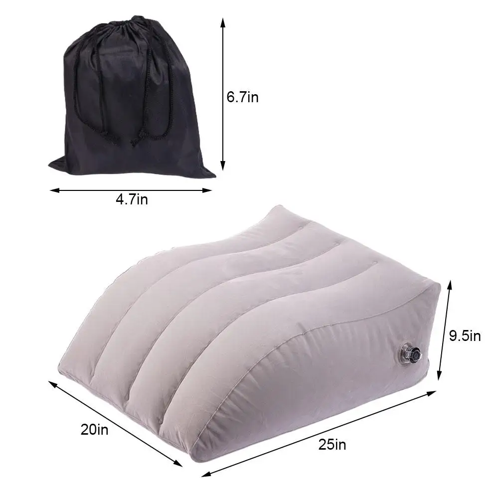 Portable Inflatable Elevation Wedge Leg Foot Pillow Elevation Cushion Camping LiftBed Leg Pillow Inflatable Household Artifact leg pillow wedge pillow air pillow