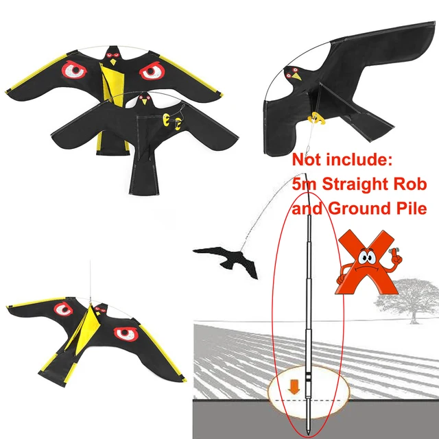 Emuláció Repülő Hawk Kite Madara Scarer Drive Bird Madárriasztó A Kerti Madárijesztő Udvari Madárcsökkentő - Image 2