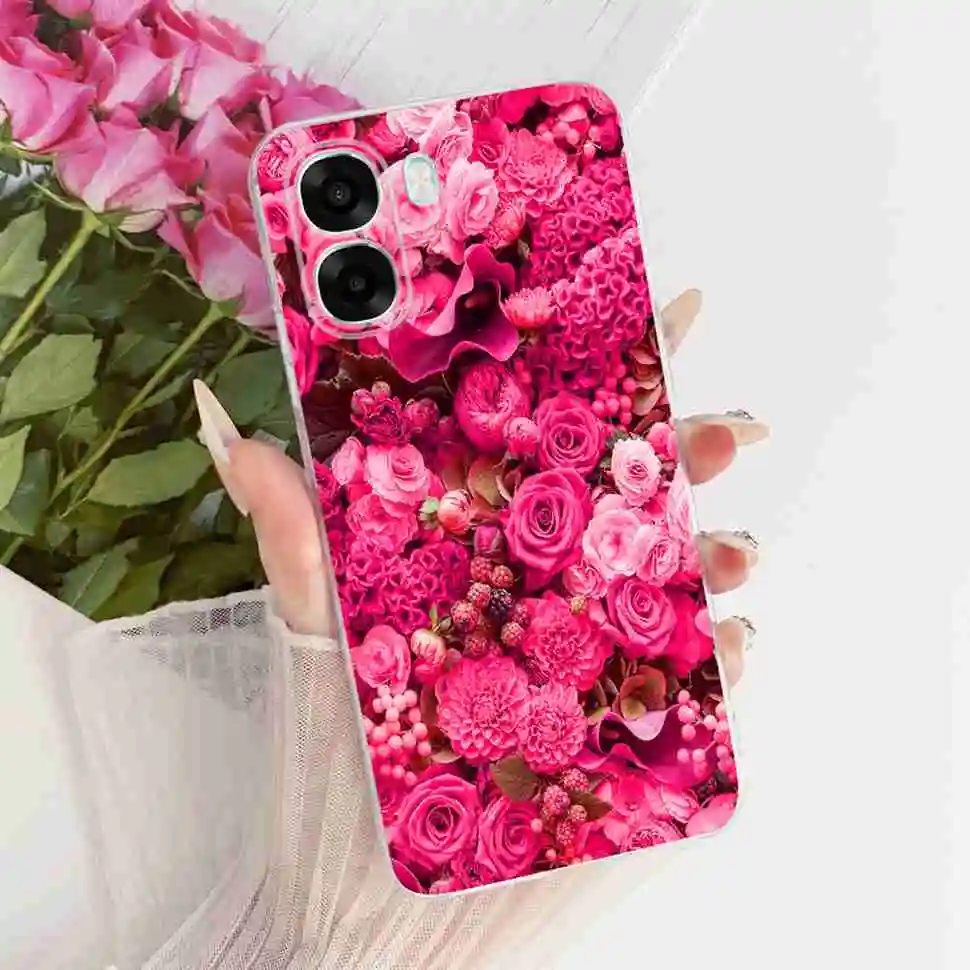 Cute Patterned Matte Soft Silicone Phone Case