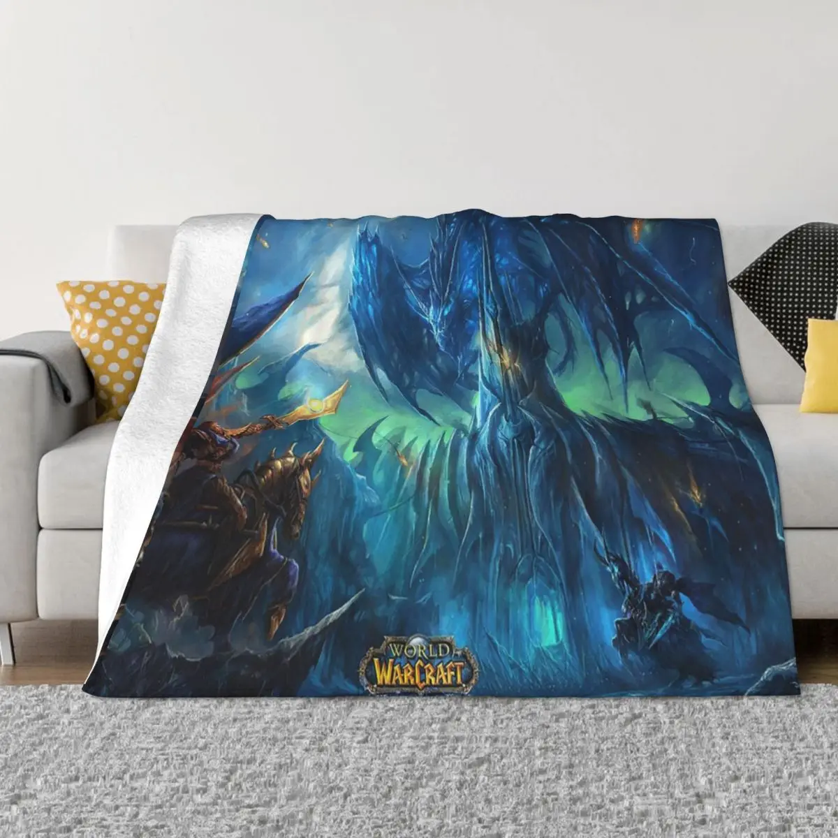 

World Of Warcraft Game Lover Blanket Flannel Decoration Multifunction Lightweight Throw Blankets for Sofa Outdoor Bedspreads