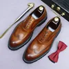 New Men's Casual Shoes British Top Layer Cowhide Business Formal Thick Sole Increased Leather Derby Shoes Leather Shoes for Men 3