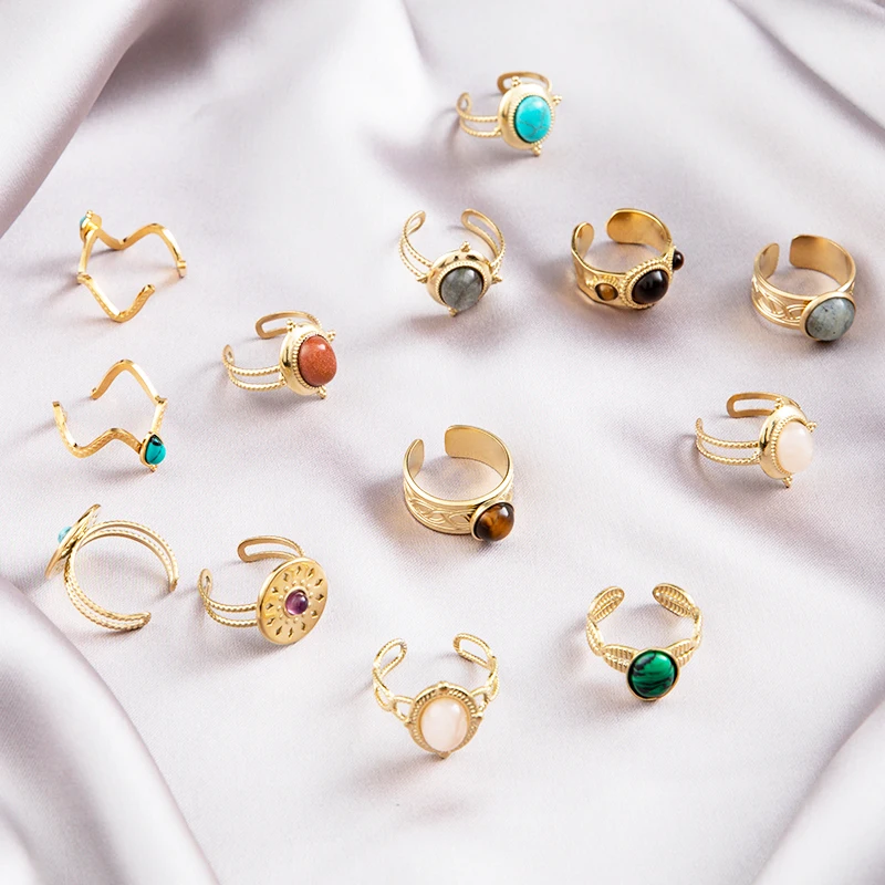 Bague Minimaliste Unie En Acier Inoxydable Pour Femme Empilable