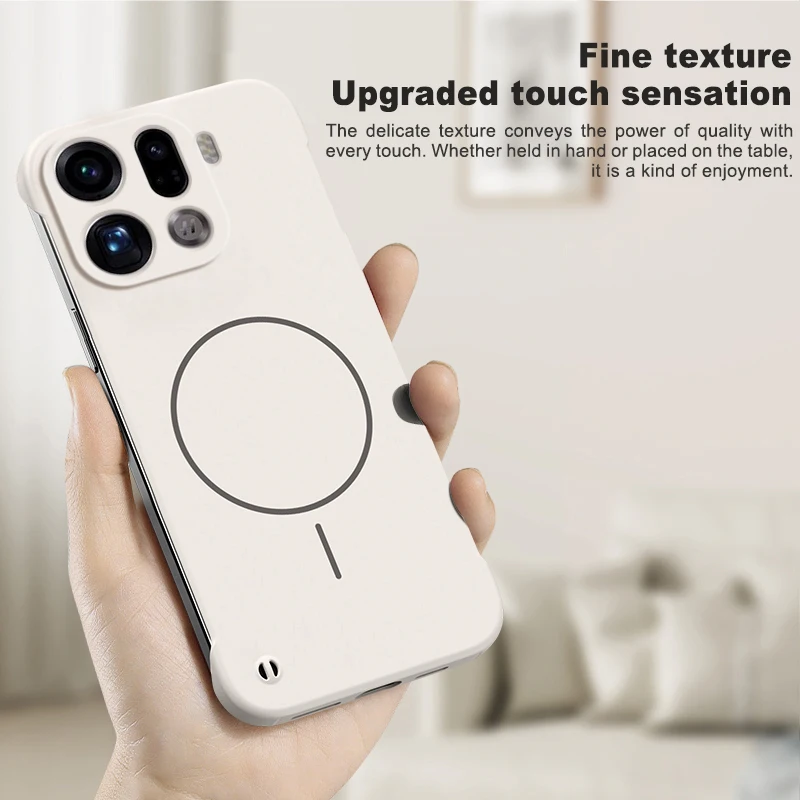 Luxury Thin Matte Frameless Magnetic Shockproof Cover