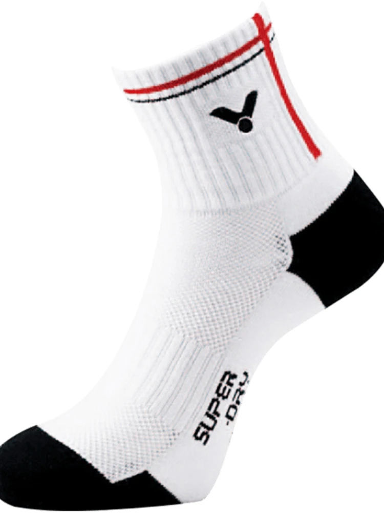 3 Pairs of Socks Victor Badminton Socks Men Sports Sock Cotton Middle Tennis SportsThickened Towel Bottom SK 112 K/F/D