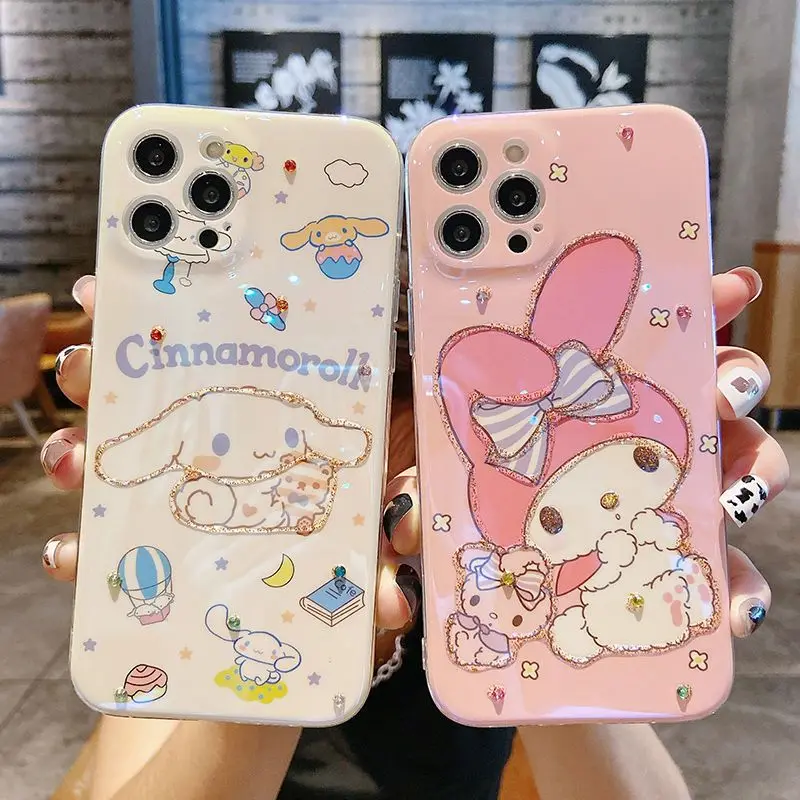 

Sanrio аниме Hello Kittys Cinnamoroll My Melody чехол для телефона Iphone 13/12/11 Pro Max Xs X полный защитный рукав