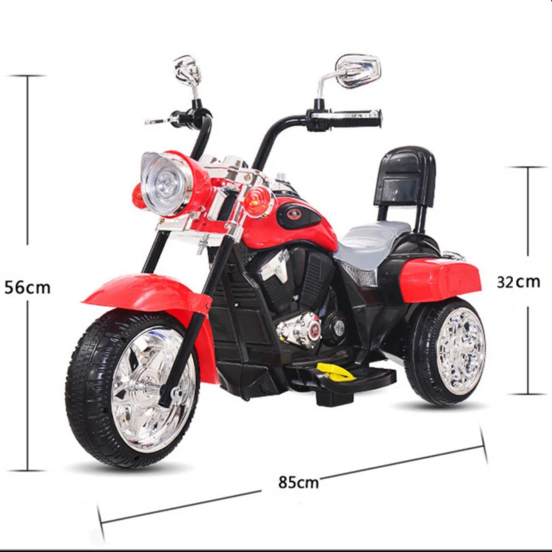 Kids Motorcycle Ride On Toy, 3 Wheel Chopper with Reverse and Headlights -  Battery Powered Motorbike for Kids 3 and Up - AliExpress