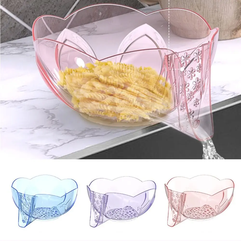 

Multi-functional Flower Drainage Basket 2 in 1 Innovative Design Fruit Filter Tray Large Capacity Sturdy Strainer Basket