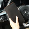 JOYIR Genuine Leather Wallet Men Leather Long Wallet Clutch Bag Vintage Male Purse for Checkbook Credit Cards Minimalist Purses 5