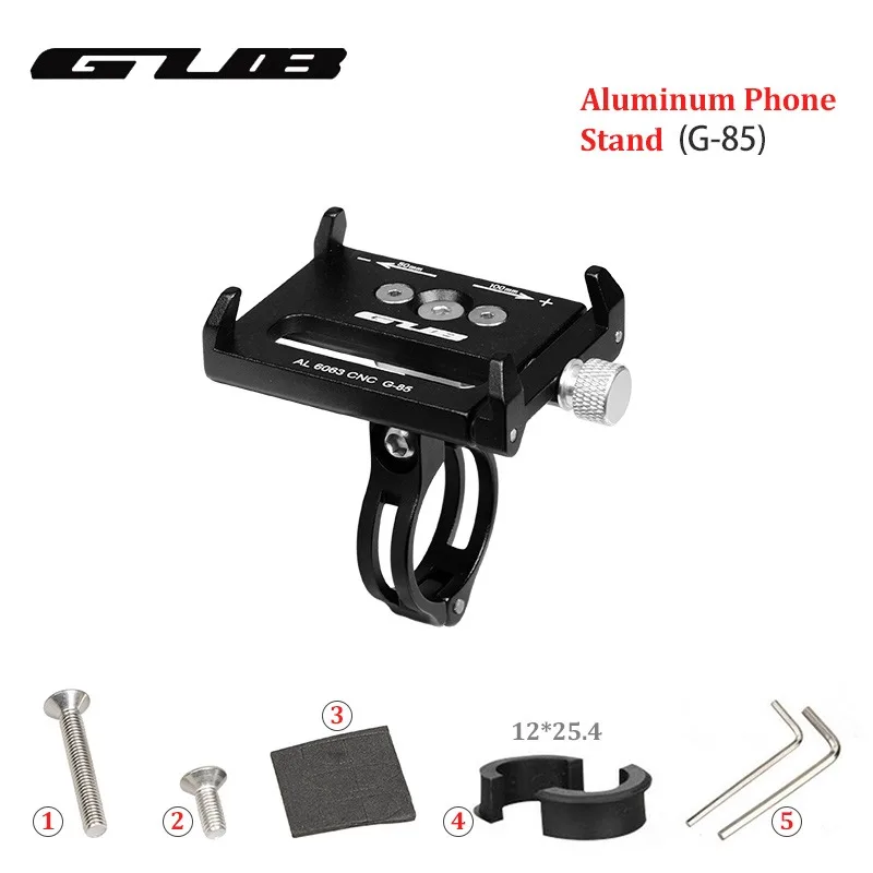Bicycle Accessories GUB Bike Mobile Phone Holder G85 Mount Bracket Smartphone Aluminum Tight for Samsung Huawei Xiaomi Iphone