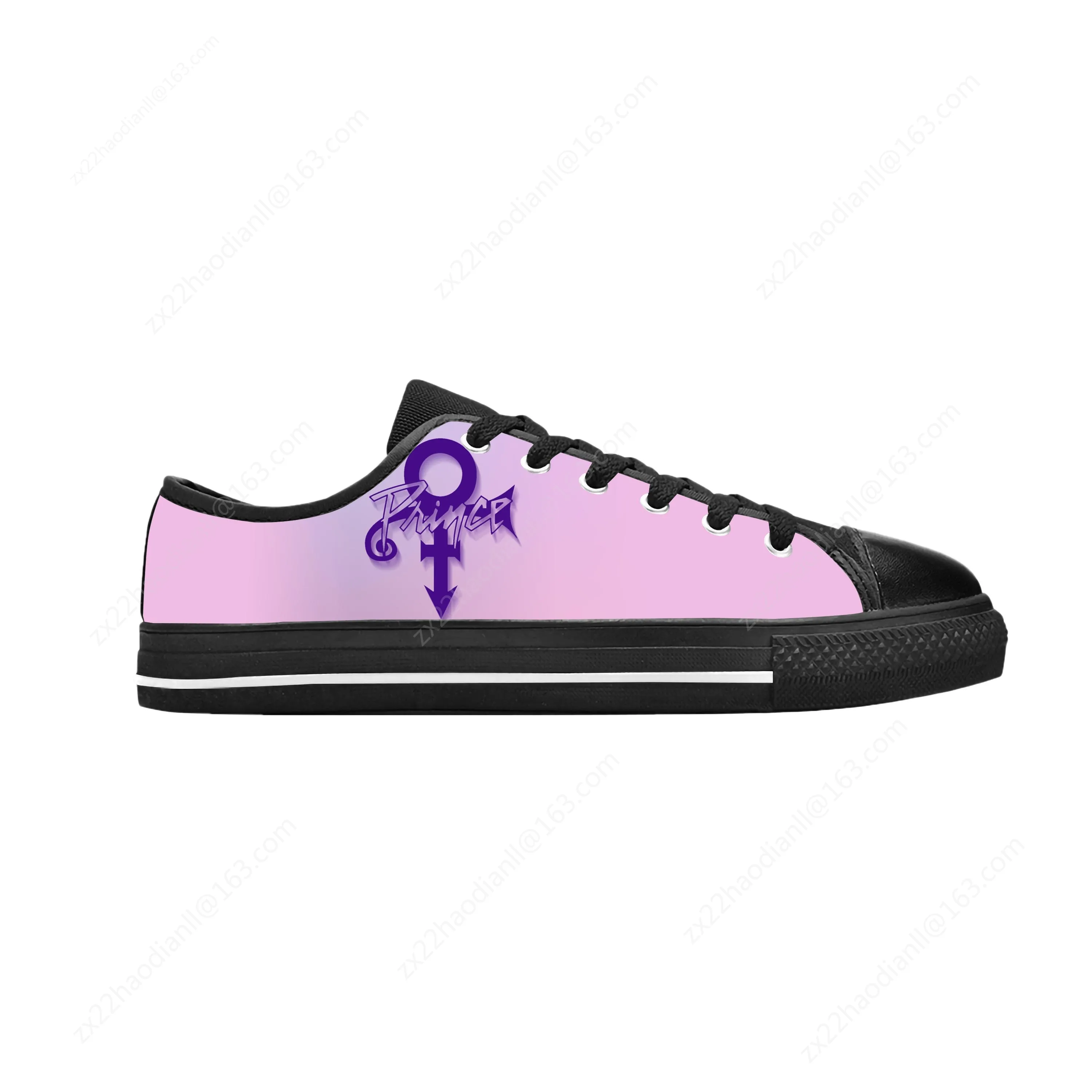 Prince Rogers Nelson Purple Rain Love Symbol Funny Casual Cloth Shoes Low Top Comfortable Breathable 3D Print Men Women Sneakers