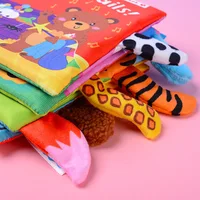 New 3D Visual Tail Cloth Book Baby Tear Resistant Biteable Cognitive Tool Interactive Parent-Child Fun Toddlers Enlighten Toys 2
