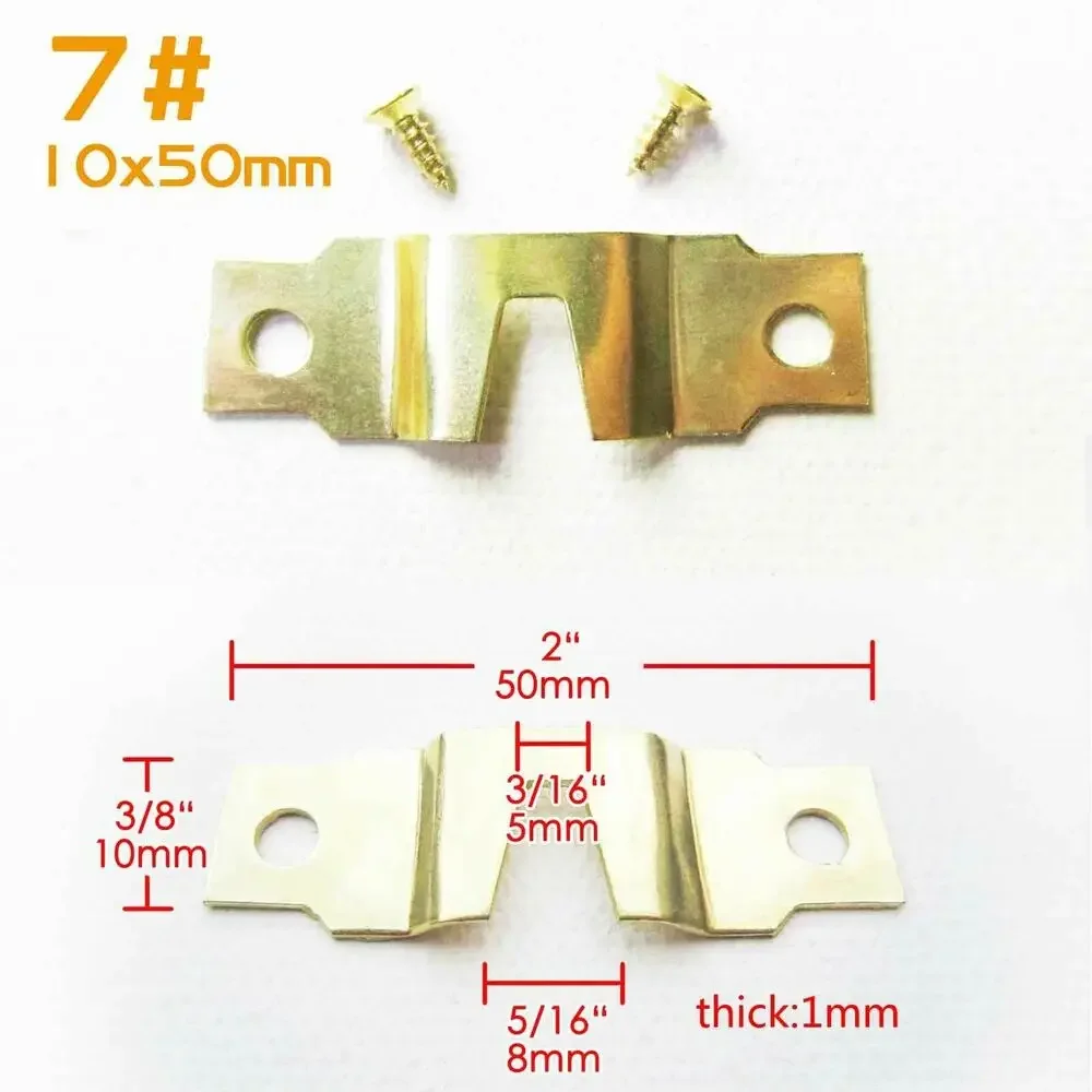 30 Ganci A Dente Di Sega Con Viti Per Appendere Quadri: Fissaggi Metallici Resistenti Argento