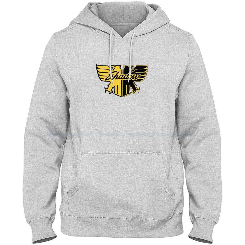 Shadow Crest 100% Cotone Felpa Con Cappuccio Shadow Emblem Crest Motorcycles Cruiser
