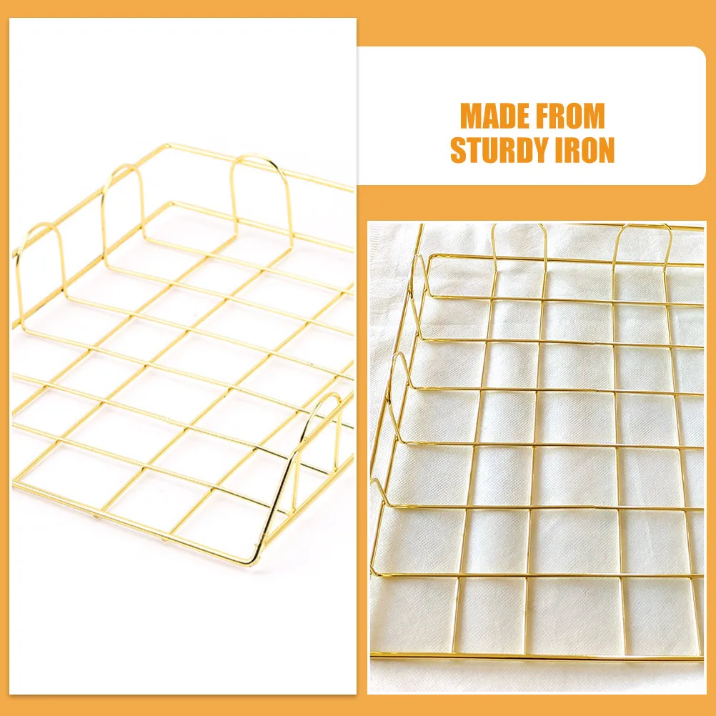 철제 파일 프레임 정리함 A4 사이즈 다기능 와이어 바구니 데스크탑 액세서리 종이 홀더 스탠드 사무실 정리함