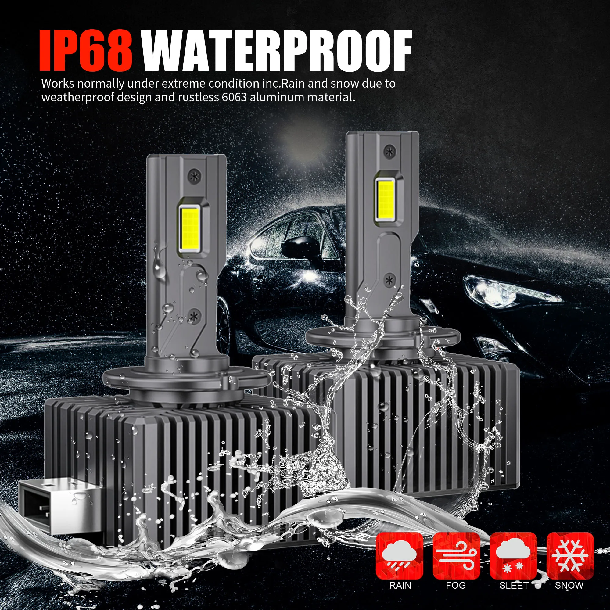 D-Lumina 9012/HIR2 LED-koplamplamp Projector Canbus Foutloos D-Lumina 9012/HIR2 LED-koplamplamp Projector Canbus Foutloos