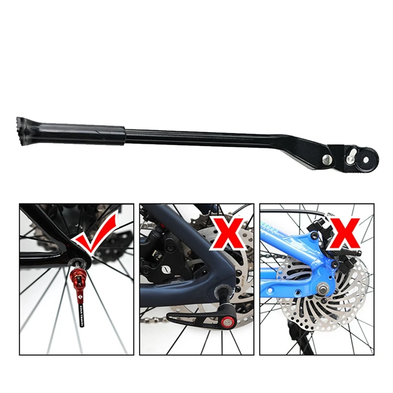 Carbon Fibre Quick Release Road Bicycle Side Kickstand Mountain Bike Support Kick Stand