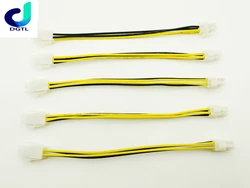5PCS 20cm 4pin Power ATX 4 Pin Male to 4 Pin Female PC CPU Power Supply Extension Cable 4Pin Connector Adapter for Motherboard