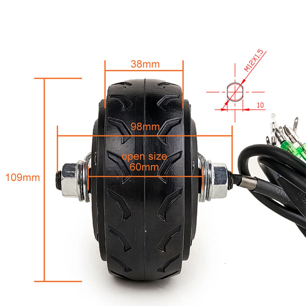 전기 스쿠터 모터 150W 24V/36V 4인치 브러시리스 허브 모터 미니 전자 스쿠터 오토바이 모터 교체 액세서리