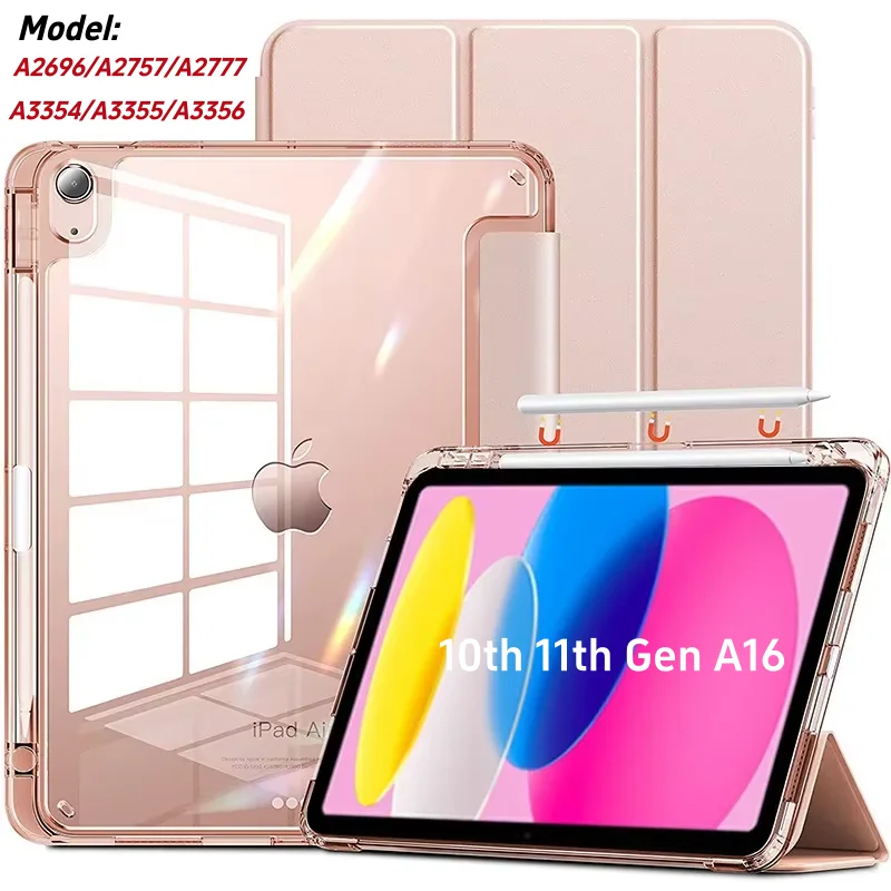 Magnetic Flip Case with Pencil Holder and Auto Wake/Sleep