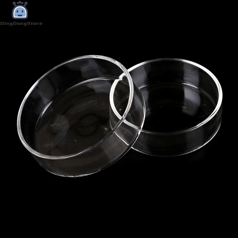 1Pc High Borosilicate Glass 60mm Bacterial Petri Dish With Cover Biochemical Culture Dish Labware Tissue culture dishes for Petri Dishes