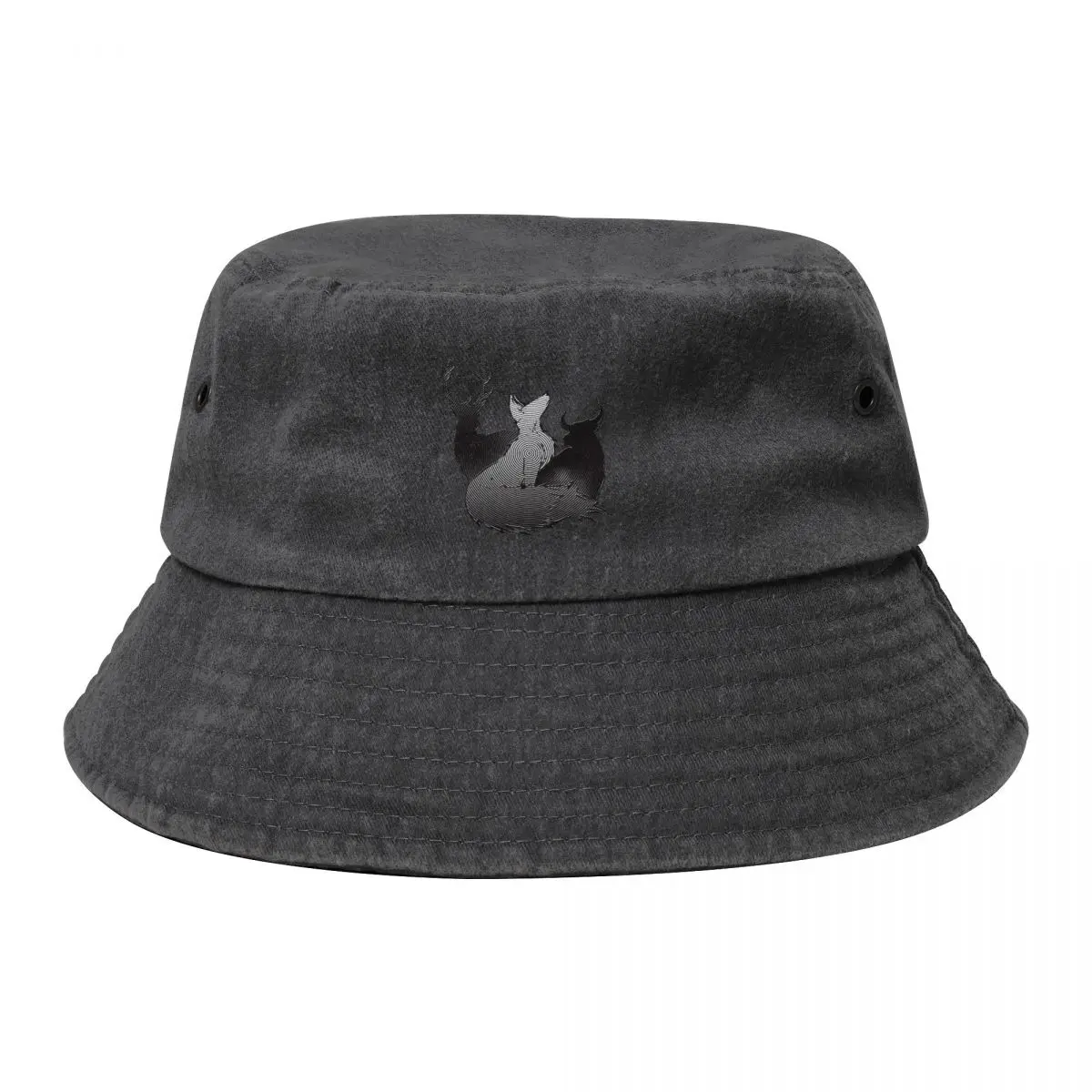 

Stag Vixen & Bull Hypno Design Bucket Hat Luxury Brand Sunscreen Beach Bag summer hat Luxury Woman Men's